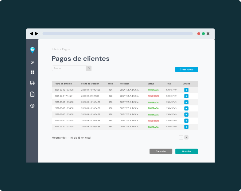 Gestiona los pagos de tus clientes de manera fácil y organizada.